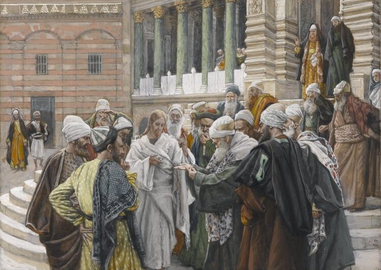 Gesù con i farisei e gli erodiani